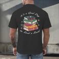 It's a Good Day To Read a Book Floral Stack Tee Men's Back Print T-Shirt