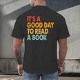 It's A Good Day To Read A Book Retro Vintage Teacher Men's Back Print T-Shirt