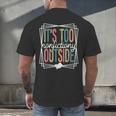 It's Too Nonfictiony Outside Reading Quote Bookish Men's Back Print T-Shirt It's Too Nonfictiony Outside Reading Quote Bookish Men's Back Print T-Shirt