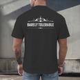 Jane Austens Hardly Bearable Book Quote Men's Back Print T-Shirt Jane Austens Hardly Bearable Book Quote Men's Back Print T-Shirt