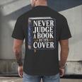 Never Judge a Book By Its Cover Men's Back Print T-Shirt