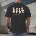 Just A Bookish Goose Goose Book LoverSilly Goose Book Club Men's Back Print T-Shirt