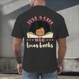Just a Girl Who Loves Books African American Book Nerd Lover Men's Back Print T-Shirt Just a Girl Who Loves Books African American Book Nerd Lover Men's Back Print T-Shirt