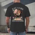 Just A Girl Who Loves Books Book Lover Reading For Women Men's Back Print T-Shirt