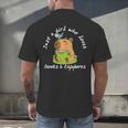 Just a Girl Who Loves Books And Capybaras Men's Back Print T-Shirt