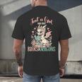 Just a Girl Who Loves Books And Dragons Book Dragon Lover Men's Back Print T-Shirt