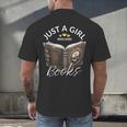 Just A Girl Who Loves Books Witchcraft Spell Book Halloween Men's Back Print T-Shirt