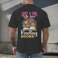 Just A Girl Who Loves Reading Books Men's Back Print T-Shirt Just A Girl Who Loves Reading Books Men's Back Print T-Shirt