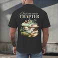 Just One More Chapter Book Lover Men's Back Print T-Shirt