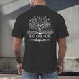 Just One More Chapter Bookish Book Reading Botanical Book Men's Back Print T-Shirt
