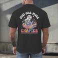 Just One More Chapter Skeleton Reading Book Bookworm Reader Men's Back Print T-Shirt