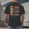 I Just Want To Read My Books Ignore All Of My Adult Problems Men's Back Print T-Shirt