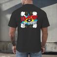 Kids Ka-Pow 2 Years Old Kids 2nd Birthday Comic Book Super Hero Men's Back Print T-Shirt Kids Ka-Pow 2 Years Old Kids 2nd Birthday Comic Book Super Hero Men's Back Print T-Shirt