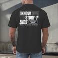 I Know How The Story Ends Book Of Revelation Jesus Is King Men's Back Print T-Shirt