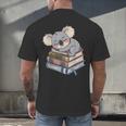 Koala Reading Book Pajama Sleep Men's Back Print T-Shirt Koala Reading Book Pajama Sleep Men's Back Print T-Shirt