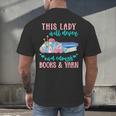 THIS LADY Will Never Own Enough BOOKS & YARN Men's Back Print T-Shirt THIS LADY Will Never Own Enough BOOKS & YARN Men's Back Print T-Shirt