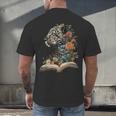 Leopard Book Flower Men's Back Print T-Shirt