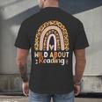 Leopard Teacher Wild About Reading Books Reader Librarian Men's Back Print T-Shirt Leopard Teacher Wild About Reading Books Reader Librarian Men's Back Print T-Shirt
