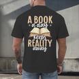 Librarian A Book A Day For Book Lover Reading Library Men's Back Print T-Shirt