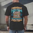 Librarian Book Lover Library Librarian Men's Back Print T-Shirt