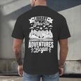 Library Where The Adventures Begin Librarian Book Readers Men's Back Print T-Shirt Library Where The Adventures Begin Librarian Book Readers Men's Back Print T-Shirt