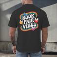 Library Book Fair Vibe Groovy Retro School Reading Nostalgic Men's Back Print T-Shirt Library Book Fair Vibe Groovy Retro School Reading Nostalgic Men's Back Print T-Shirt