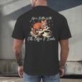 Life Is Better With Cats Coffee And Books Men's Back Print T-Shirt