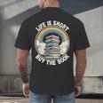 Life Is Short Buy The Book Reading Book Men's Back Print T-Shirt Life Is Short Buy The Book Reading Book Men's Back Print T-Shirt