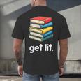 Get Lit With Books Men's Back Print T-Shirt Get Lit With Books Men's Back Print T-Shirt
