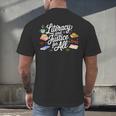 Literacy And Justice For All Protect Libraries Banned Books Men's Back Print T-Shirt Literacy And Justice For All Protect Libraries Banned Books Men's Back Print T-Shirt