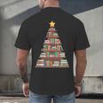 Literary Book Tree Bookish Shelf Art For Avid Readers Men's Back Print T-Shirt