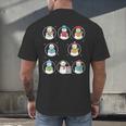 Literary Winter Reading Snowmen Cozy Book Lover Pattern Men's Back Print T-Shirt Literary Winter Reading Snowmen Cozy Book Lover Pattern Men's Back Print T-Shirt