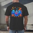 Little Ghost Coffee Tee Spooky Season Ghost Reading Book Men's Back Print T-Shirt