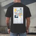 Little Miss Muffet Reading a Picture Book Men's Back Print T-Shirt Little Miss Muffet Reading a Picture Book Men's Back Print T-Shirt