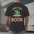 Take a Look It's In a Book Reading Teacher Book Lover Men's Back Print T-Shirt Take a Look It's In a Book Reading Teacher Book Lover Men's Back Print T-Shirt