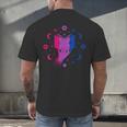 Magic Bi-Pride Book Of Cosmic Energy Men's Back Print T-Shirt Magic Bi-Pride Book Of Cosmic Energy Men's Back Print T-Shirt