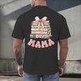 Mama Book First Chapter Birthday Family Matching Party Men's Back Print T-Shirt