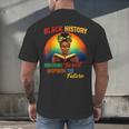Melanin Honoring Past Inspiring Pride Book Month Men's Back Print T-Shirt