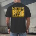 Midnight Reading Club Night Owl Book Readers Men's Back Print T-Shirt Midnight Reading Club Night Owl Book Readers Men's Back Print T-Shirt