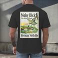 Moby Dick Book Cover Illustration Men's Back Print T-Shirt