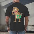 Monkey With a Book Men's Back Print T-Shirt