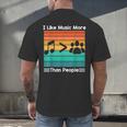 I Like Music More Than People Introvert Saying Quote Men's Back Print T-Shirt I Like Music More Than People Introvert Saying Quote Men's Back Print T-Shirt
