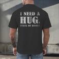 I Need a Huge Stack Of Books Book Lover Reading Quote Men's Back Print T-Shirt