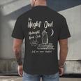 Night Owl Book Club Bookish Book Lover Tee Men's Back Print T-Shirt