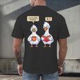 How Many Nights Reading Goose Book Lover Reader Men's Back Print T-Shirt