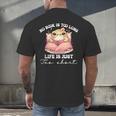 No Book Is Too Long Life Is Just Too Short Book Reading Book Men's Back Print T-Shirt