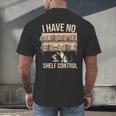 I Have No Shelf Control Book Lover Bookworms Men's Back Print T-Shirt