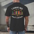 No Shelf Control Read Reading Book Librarian Men Women Kids Men's Back Print T-Shirt