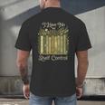 I Have No Shelf Control Vintage Botanical Books Graphic Men's Back Print T-Shirt I Have No Shelf Control Vintage Botanical Books Graphic Men's Back Print T-Shirt
