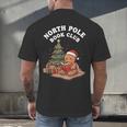 North Pole Book Club Gingerbread Christmas Reading Men's Back Print T-Shirt